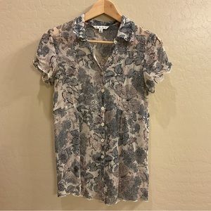 CAbi Butterfly Blouse (sheer)